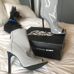 Public Desire Latex Open toed Heels